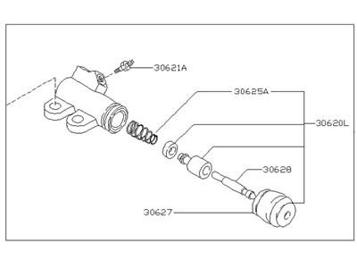 Nissan 30620-7Y00A Cylinder Assy-Clutch Operating