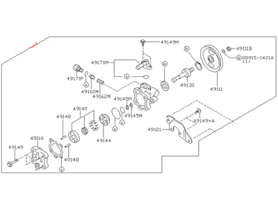 Nissan 49110-40P00 Pump Assy-Power Steering