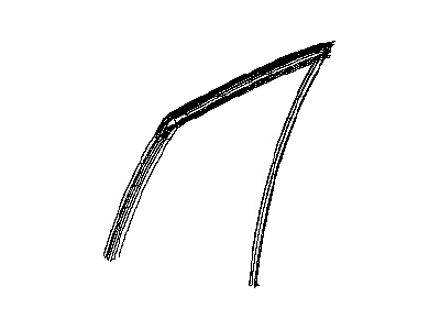 Nissan 82330-0E700 Glass Run-Rear Door Window, RH