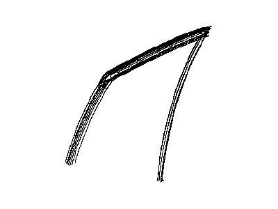 Nissan 82330-2Y012 Glass Run-Rear Door Window, RH