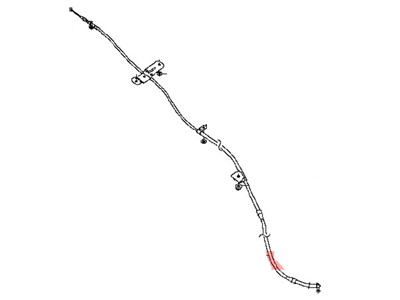 Nissan 36531-EZ04C Cable Assembly-Parking Rear LH