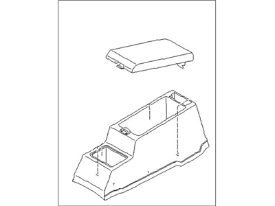 Nissan 96910-56G00 Console Box-Floor