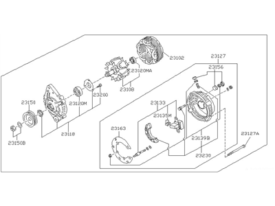 Nissan 23100-30R60R Reman Alternator Assembly