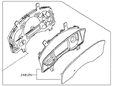 Nissan 24810-ZR10E Speedometer Instrument Cluster