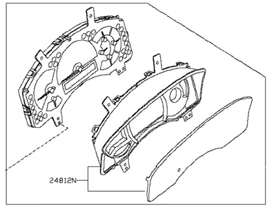 Nissan 24810-7S002 Instrument Combination Meter Assembly