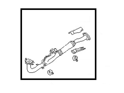Nissan 20020-6E503 Exhaust Tube Assembly, Front