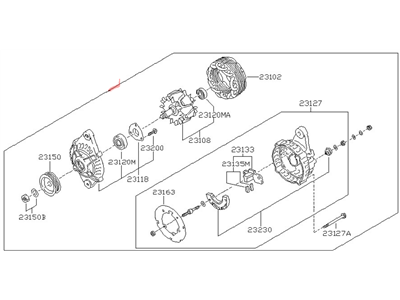 Nissan 23100-85E00 ALTERNATOR