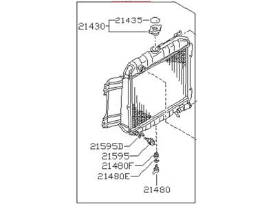 Nissan 21400-36A01 Radiator Assy