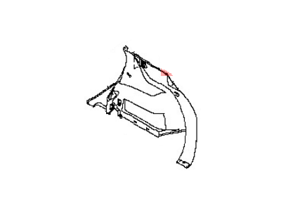 Nissan 84950-3VY0A Finisher-Luggage Side, Lower RH