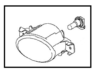 Nissan 26155-8992A Lamp Assembly-Fog, LH