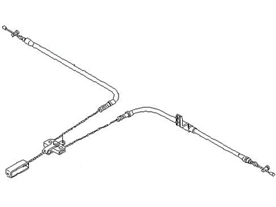 Nissan 36530-D4500 Cable Assembly-Brake Rear RH