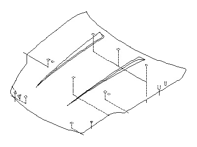 Nissan F5100-CD0MM Hood
