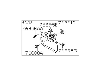 Nissan K3820-3S510 Mud Guard Set-Rear, Right