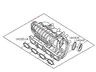 Nissan 14001-JA00A Manifold-Intake