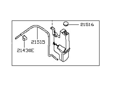 Nissan 21710-5AF0A Tank Assy-Radiator Reservoir