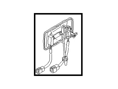 Nissan 80607-21P11 Front Door Outside Handle Assembly, Left