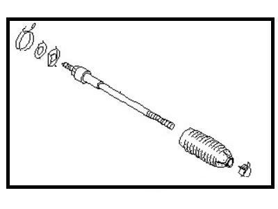 Nissan 48521-2Y025 Socket Kit-Tie Rod, Inner