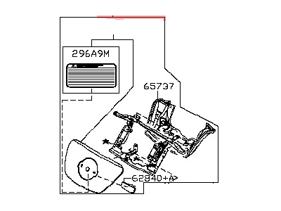 Nissan 65701-3NA1A Lid Complete-Charge Port