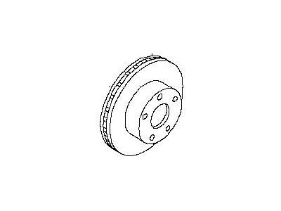 Infiniti 40206-EG00B Rotor-Disc Brake, Front