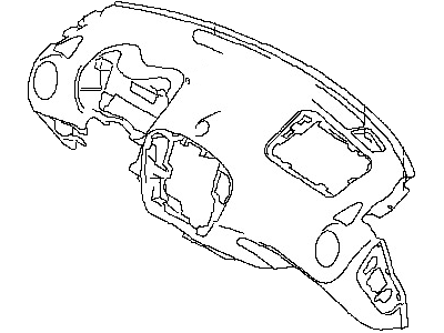Nissan 68100-ZR00A Panel & Pad Assy-Instrument
