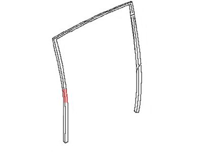 Nissan 82331-ET000 Glass Run-Rear Door Window, LH