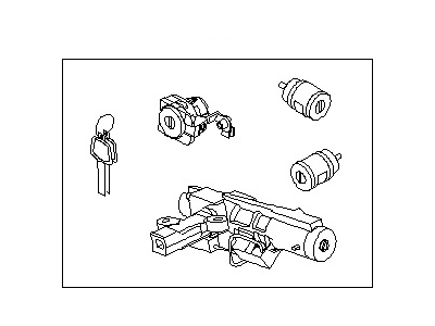 Nissan 99810-CB801 Key Set