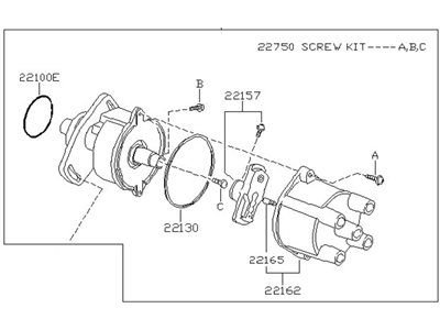Nissan 22100-27M15 Distributor Assy