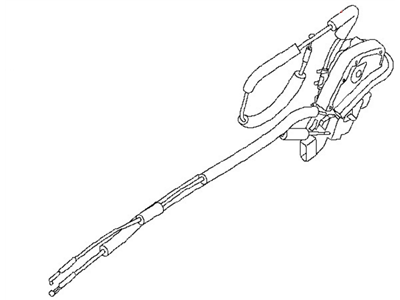 Nissan 82501-6CA0B Rear Left Door Lock Actuator