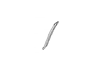 Nissan 82287-ZH00A Moulding-Rear Door Sash, Front LH