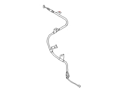 Nissan 36531-9E010 Cable Assy-Brake, Rear LH