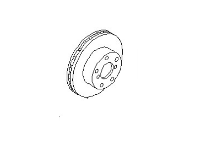 Nissan 40206-2Y502 Rotor, Brake Front