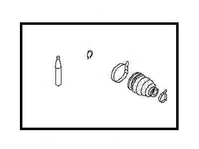 Nissan 39241-10E86 Repair Kit-Dust Boot, Outer