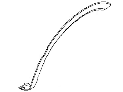 Nissan 93829-ZQ00B Fender-Over, Rear LH