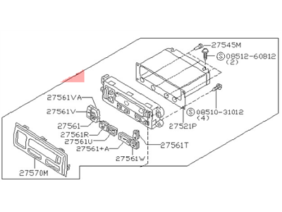 Nissan 27510-0W010 Control Assembly
