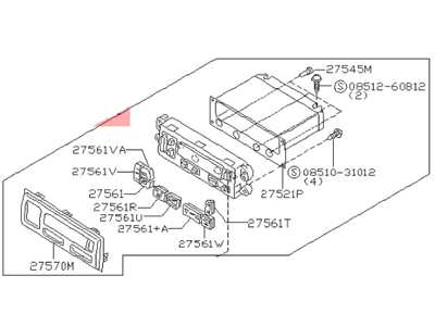 Nissan 27500-5W911 Control Assembly