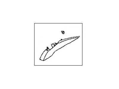Nissan 76934-ET00A Finisher-Rear Pillar, RH