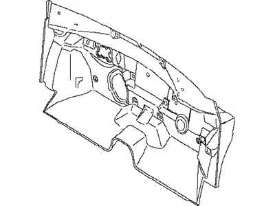 Nissan 67900-6AV0B Insulator-Dash Lower