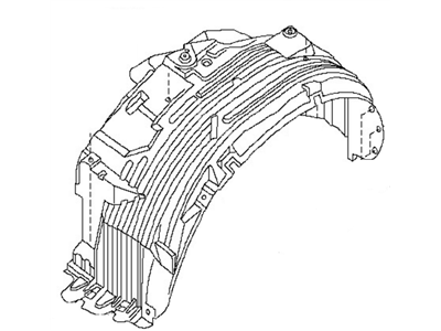 Nissan 63842-21R00 PROTCT-Front Fender RH