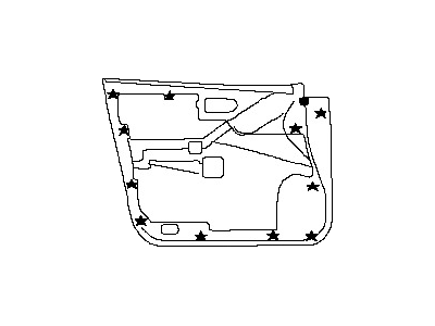 Nissan 80900-1AC0A FINISHER Assembly Front Door RH