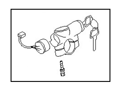 Nissan D8700-85E60 Lock Set Steering