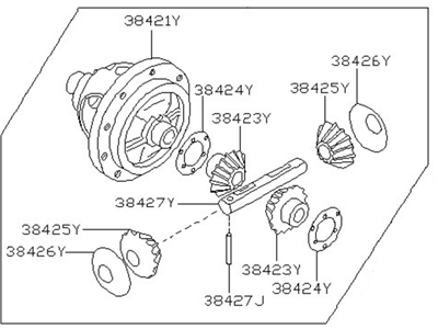 Nissan 38420-AR000 Case Complete-Differential