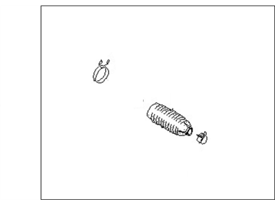 Nissan 48204-5Y025 Boot Kit-Power Steering Gear