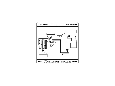 Nissan 22304-4Y900 Label-Vacuum Piping