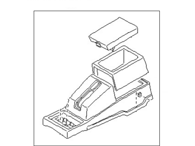 Nissan 96910-09G20 Console Box-Floor Gray