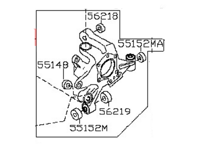 Nissan 43019-JA000 Housing Assy-Rear Axle, LH