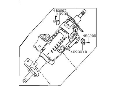 Nissan 48811-9BF0A Control Unit & Motor Assembly-Eps