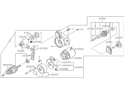 Nissan 23300-16E04 Starter Motor