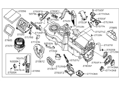 Nissan 27110-85M01 Heating Unit-Assembly Front