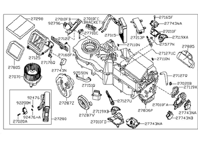 Nissan 27110-G5705 Heating Unit-Assembly Front