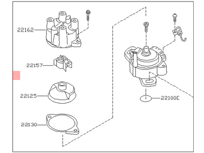 Infiniti 22100-0M812 Distributor Assy